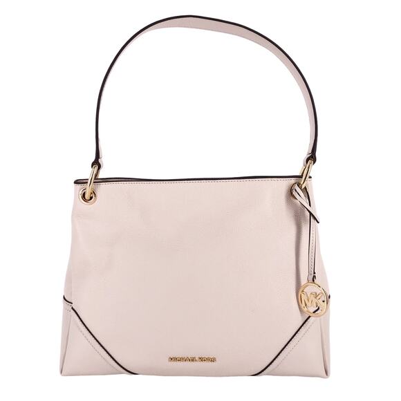 MICHAEL KORS NWT Nicole leather shoulder bag handbag purse Vanilla - Picture 1 of 11